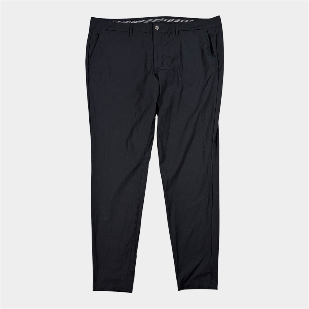 Primo Pants Mens Black Golf Pants Jogger Tapered Performance Sz 42x34(33)